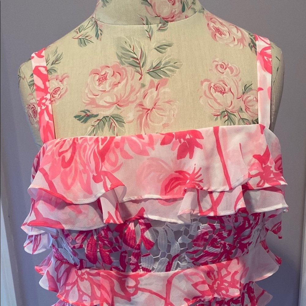 Lilly Pulitzer Olive Top Resort White Caliente - Picture 4 of 16